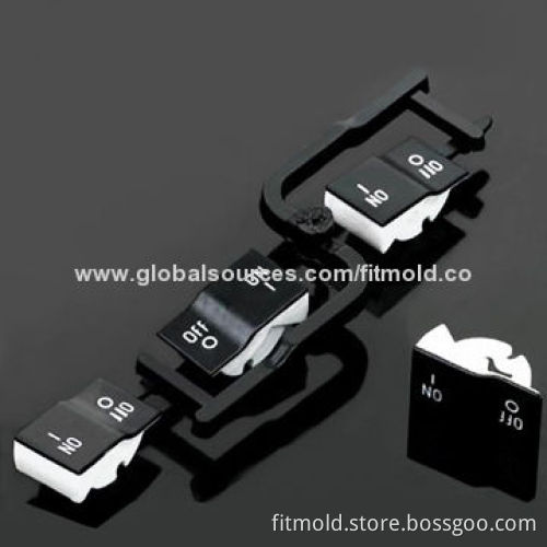 Injection Molded Parts for Push Button, Made of Plastic